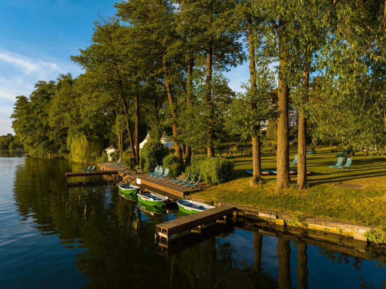 Ruderboot auf dem Motzener See